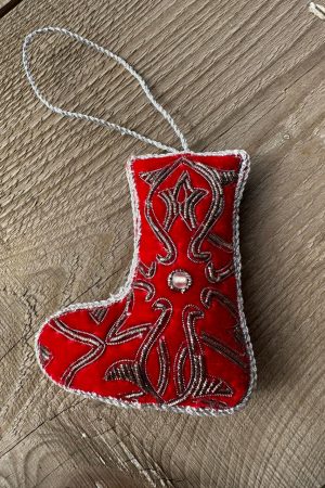 Stocking Red (Silver Work)