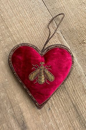 Heart Red Bee